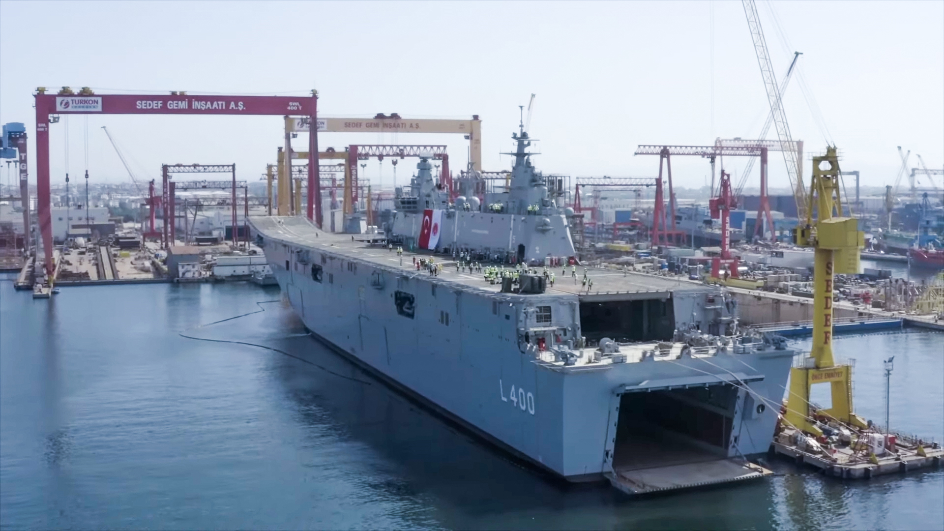 Turkey's Navy Receives Its Largest-Ever Ship, the TCG Anadolu, Boosting Amphibious and Air Defense Capabilities