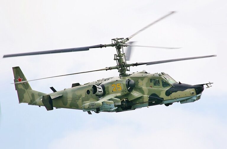 Russian Ka-52 Helicopter Flying Without Tail After In-flight Breakup